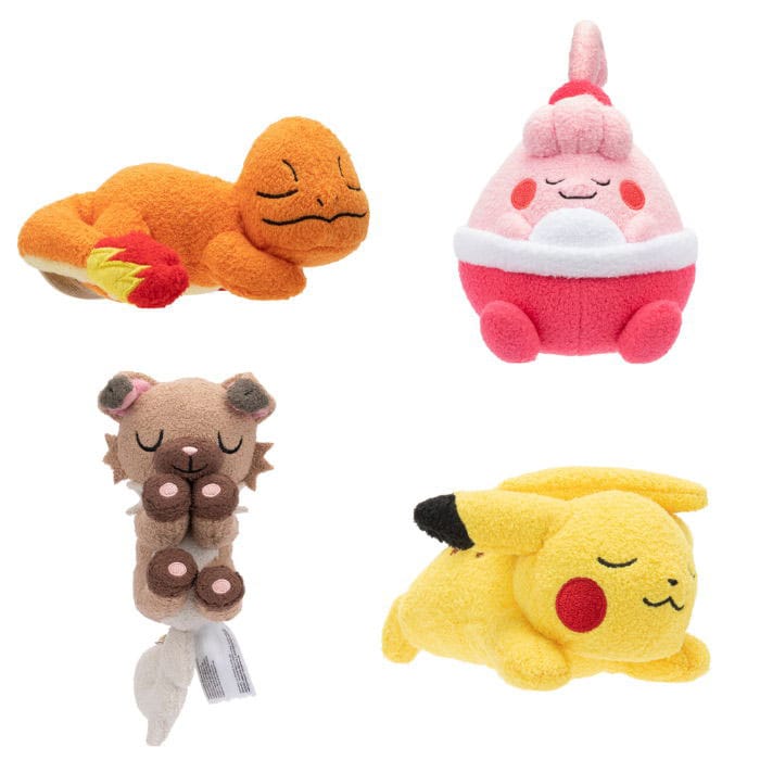 Pokémon Sleeping Plüss Figura Verzió 5 12 cm Válogatás (9)