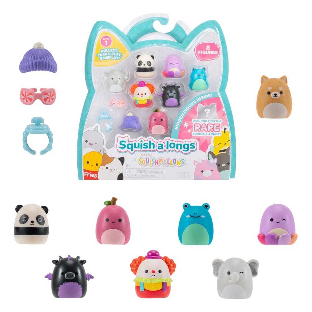 Squishmallow Squish a longs Mini Figurák 8-Csomag Style 3 3 cm