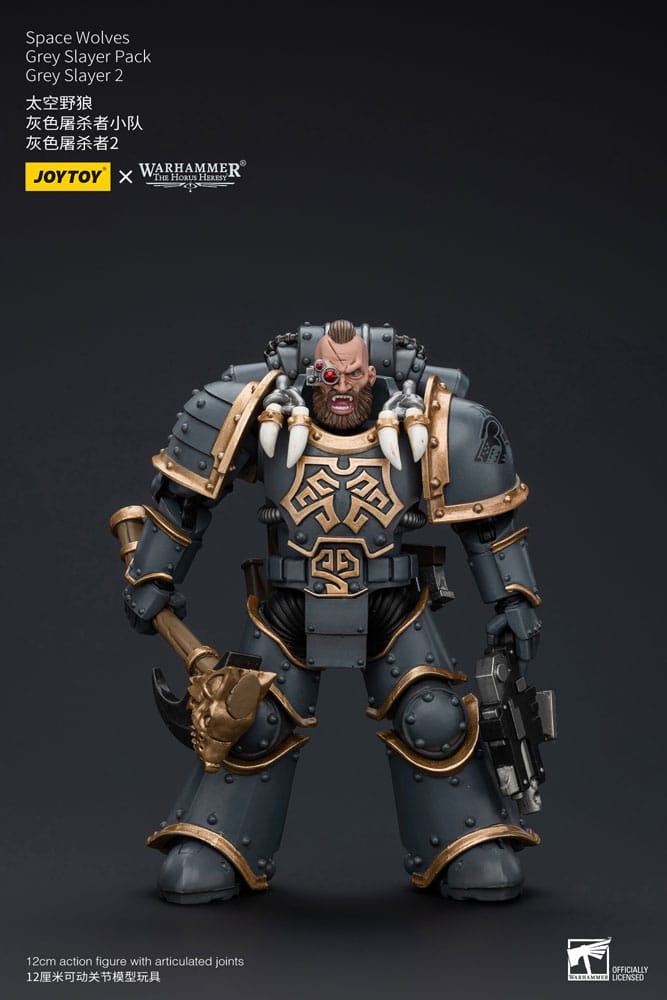 Warhammer The Horus Heresy Akciófigura 1/18 Space Wolves Grey Slayer Csomag Grey Slayer 2 12 cm