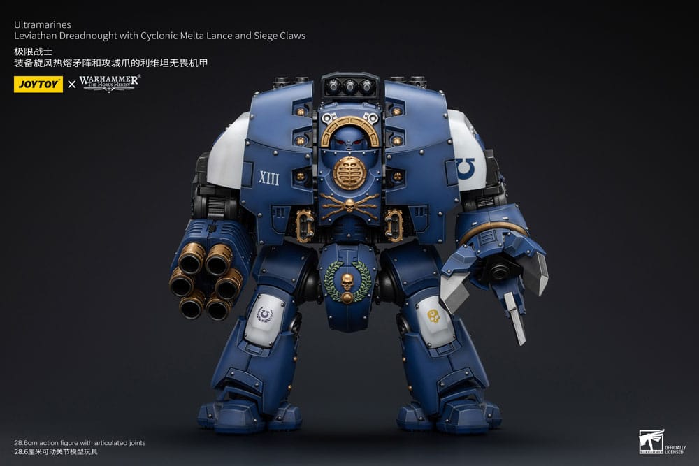 Warhammer The Horus Heresy Akciófigura 1/18 Ultramarines Leviathan Dreadnought  Cyclonic Melta Lance And Siege Claws 29 cm