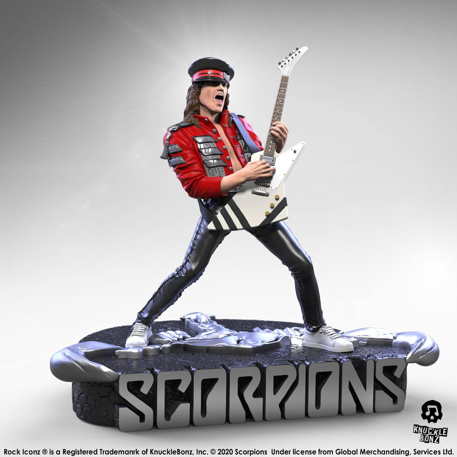 Scorpions Rock Iconz Szobor Matthias Jabs Limitált Kiadás 22 cm