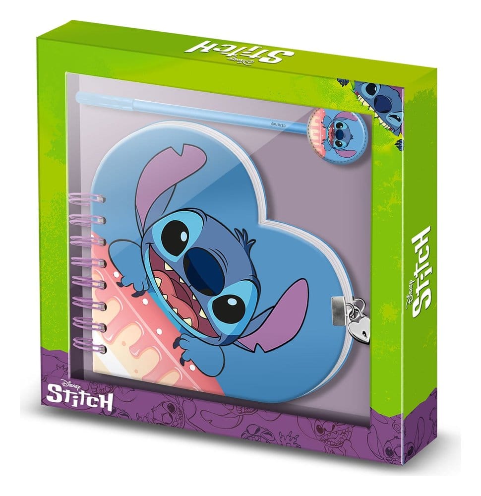 Lilo & Stitch Heart Diary & Toll Ajándék Csomag Cake Blue