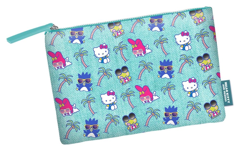 Sanrio Soleil Toiletry Táska Hello Kitty Palms Turquoise