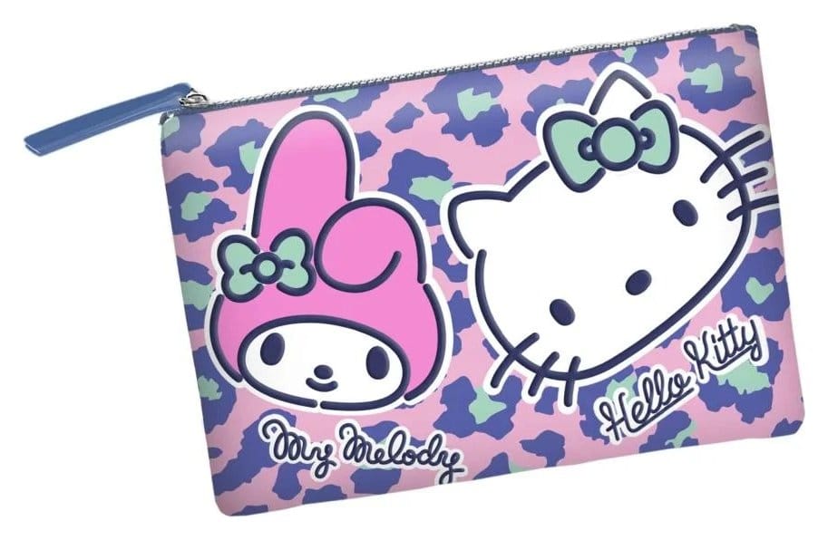 Sanrio Soleil Toiletry Táska Hello Kitty Safari Pink