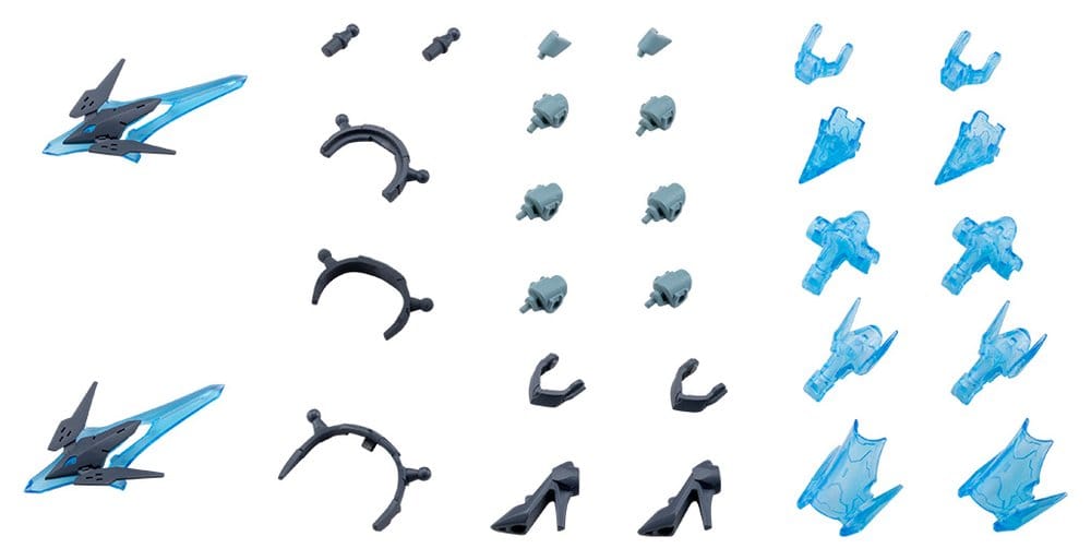 Kotobukiya M.S.G. Modellkészlet Accessory Csomag Mecha Supply 34 Holonic Headdress & Holonic High Heels Grey Ver.