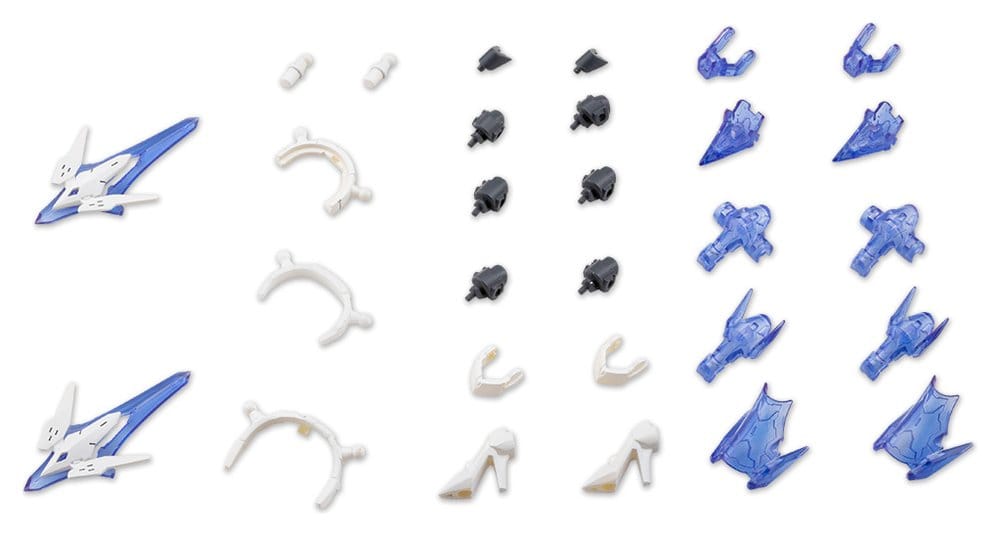 Kotobukiya M.S.G. Modellkészlet Accessory Csomag Mecha Supply 34 Holonic Headdress & Holonic High Heels White Ver.