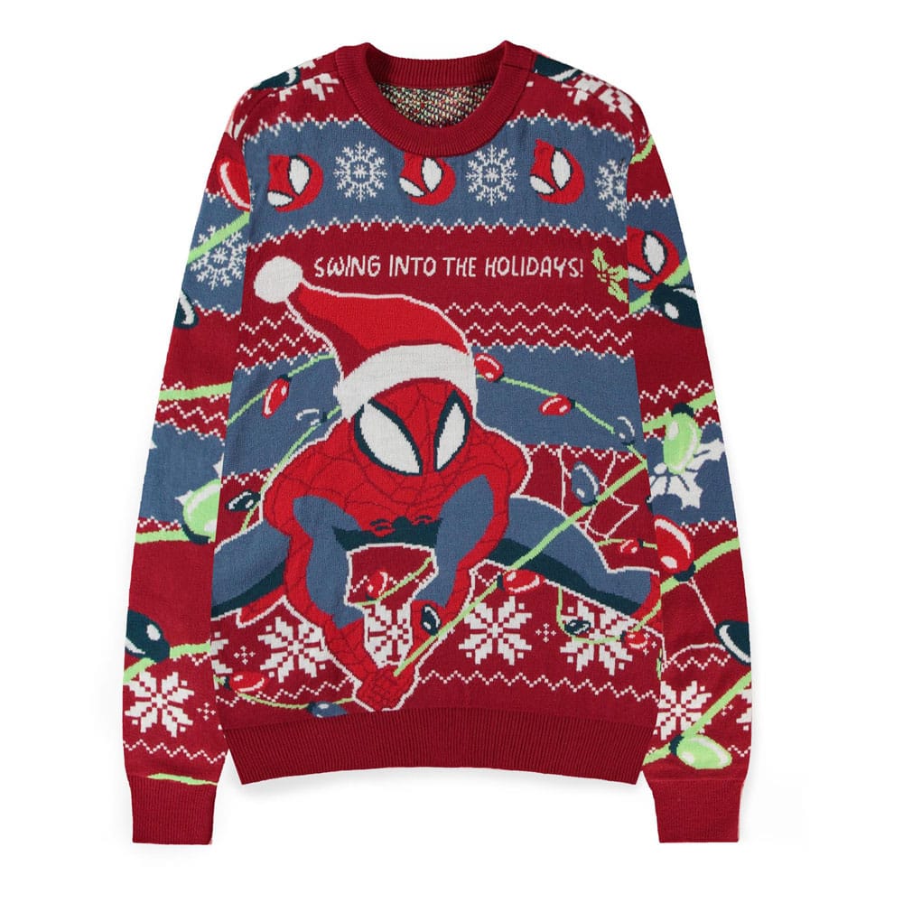 Spider-Man Pulóver Swing into the Holidays (Christmas Pulóver) Size S