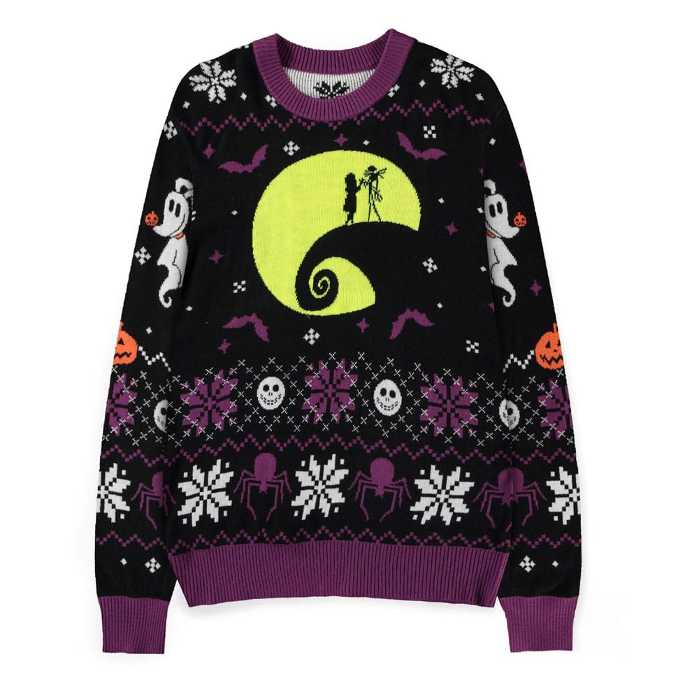 Nightmare Before Christmas Pulóver Világít A Sötétben (Christmas Pulóver) Size L