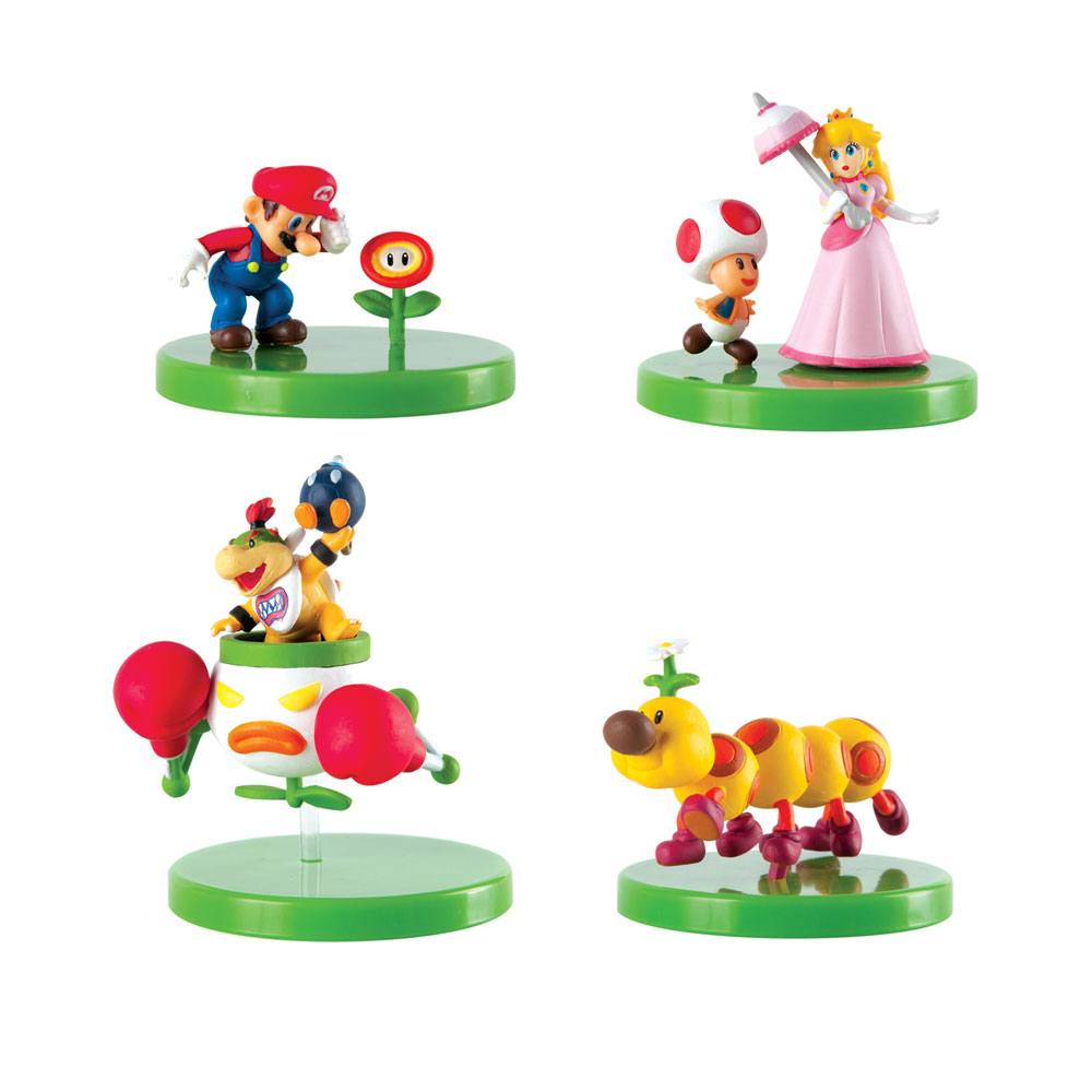 Super Mario Buildable Figurák Mystery Csomag 6 cm Készlet (12)