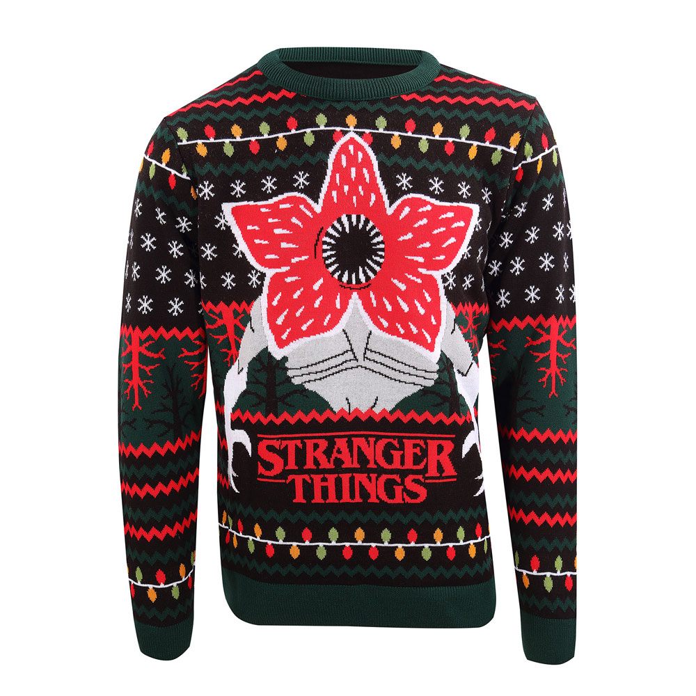 Stranger Things Pulóver Christmas Pulóver Demogorgon Size S