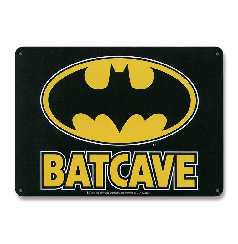 DC Comics Fém Plakett Batcave 15 x 21 cm