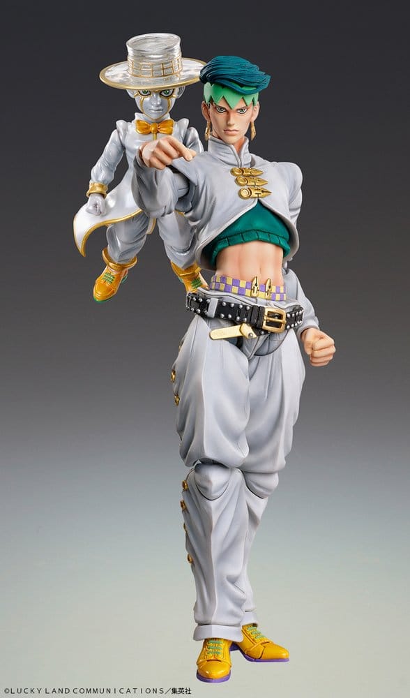 JoJo’s Bizarre Adventure: Diamond Is Unbreakable Akciófigura Chozokado Rohan Kishibe & Heaven’s Door (Rerelease) 15 cm