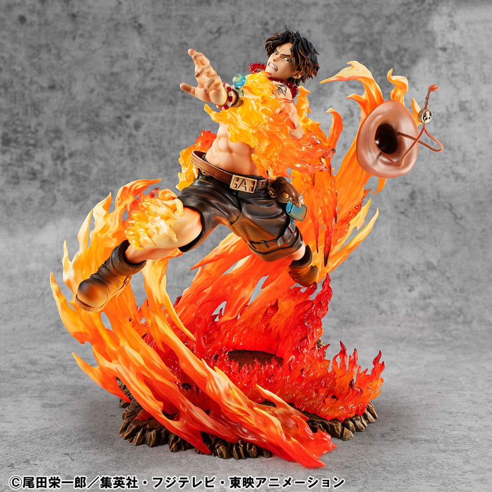 One Piece P.O.P NEO-Maximum PVC Szobor Portgas D. Ace 15th Évfordulós Super Limitált Reprint Ver. 23 cm