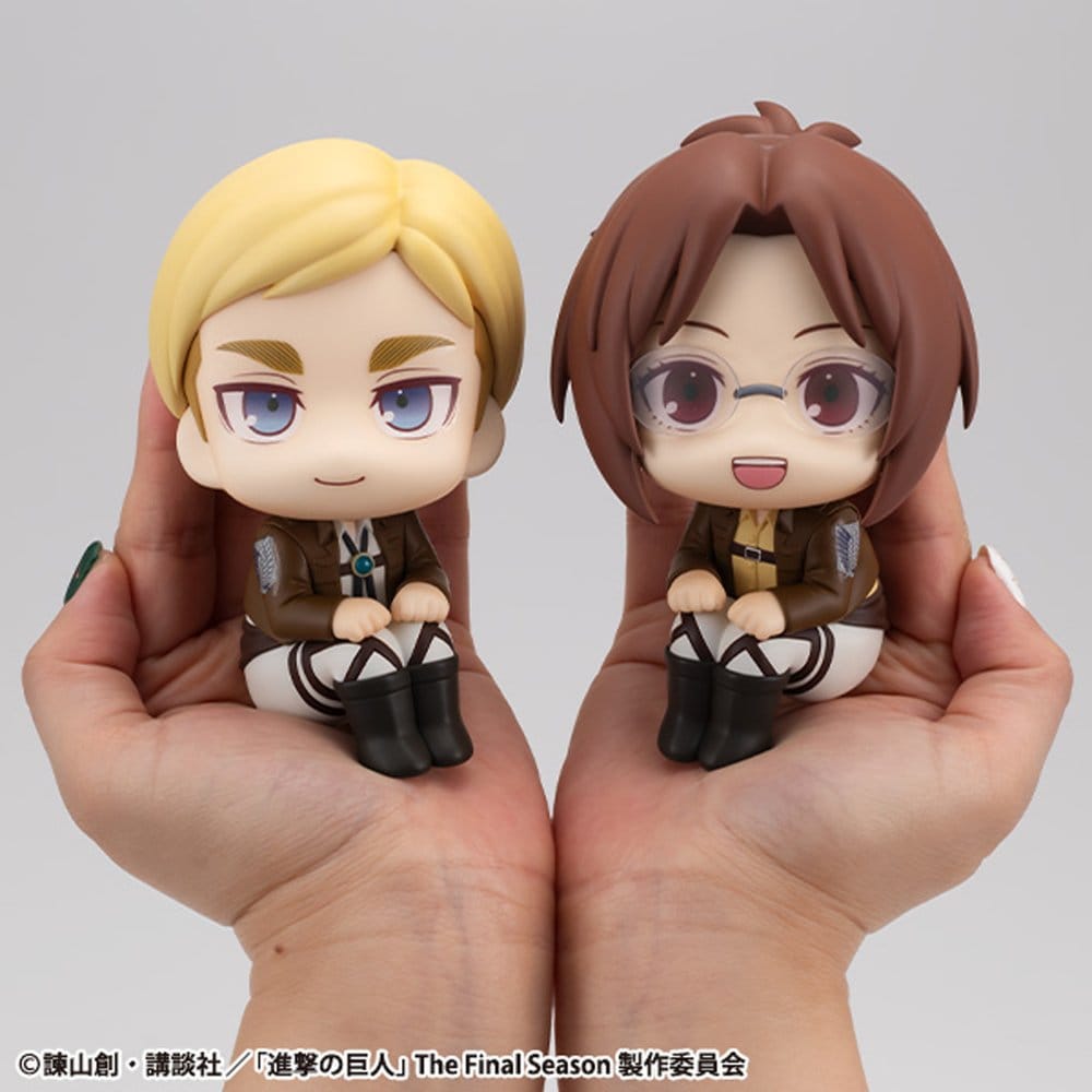 Attack on Titan Look Up PVC Statues Hange Zoe & Erwin Smith ( Ajándék) 11 cm