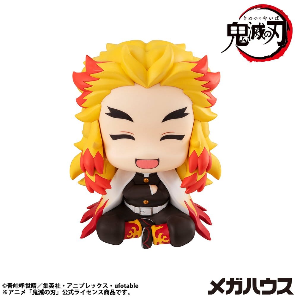 Demon Slayer: Kimetsu no Yaiba Look Up PVC Szobor Rengoku Kyoujurou Smile Ver. 11 cm