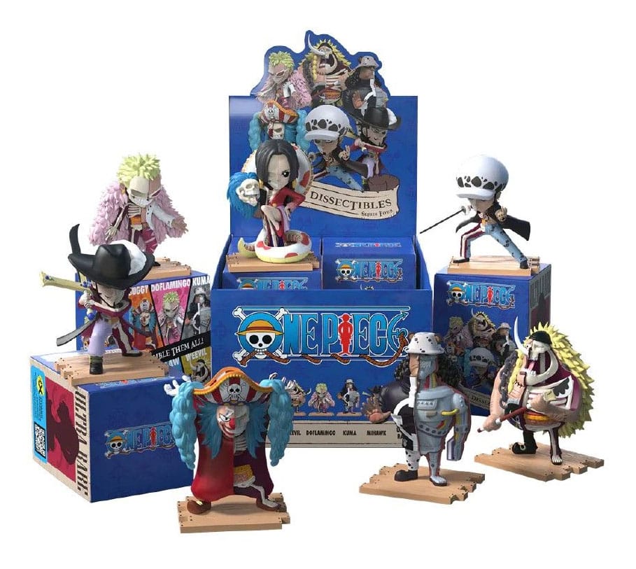 One Piece: Freeny’s Hidden Dissectibles Warlords Kiadás 4 inch Vinyl Figura Blind Doboz Válogatás (6)