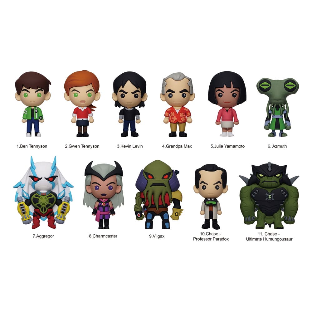 Ben 10 3D PVC Táska Clips Készlet (24)