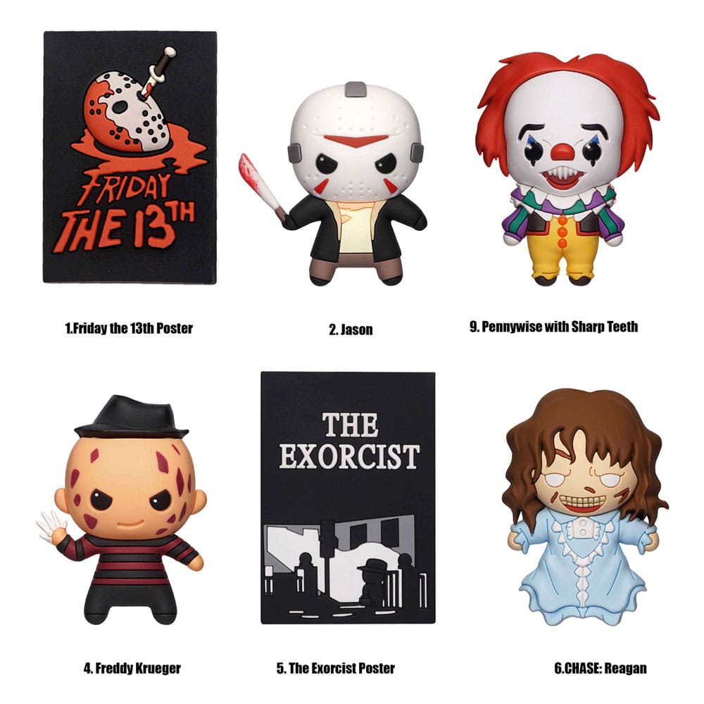 Warner Brothers 3D 3D Mágnesek Horror Series 1 Készlet (12)