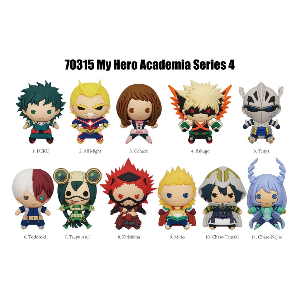 My Hero Academia 3D PVC Táska Clips Series 4 Készlet (24)
