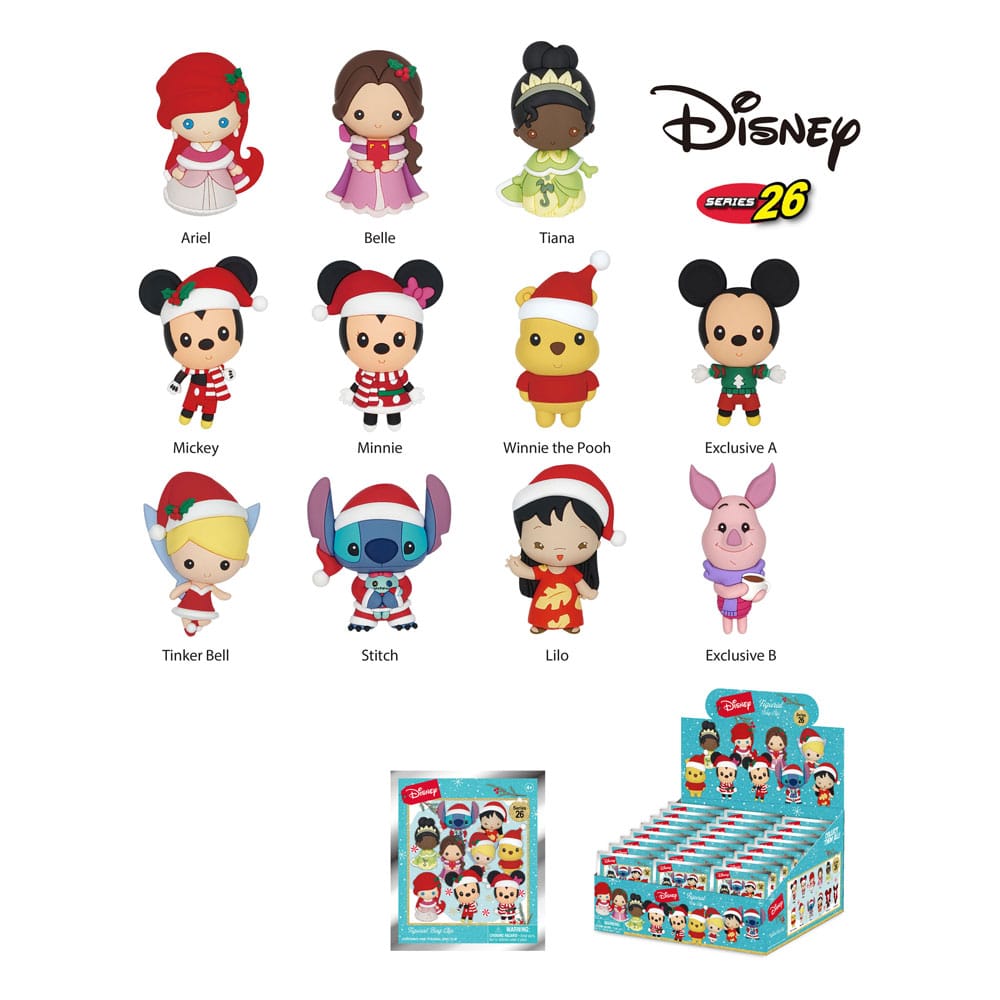 Disney PVC Táska Clips Disney Christmas Series 26 Készlet (24)