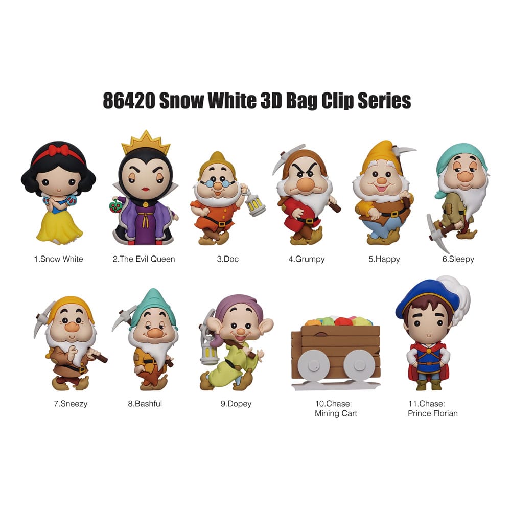 Snow White 3D PVC Táska Clips Classic Series 66 Készlet (24)