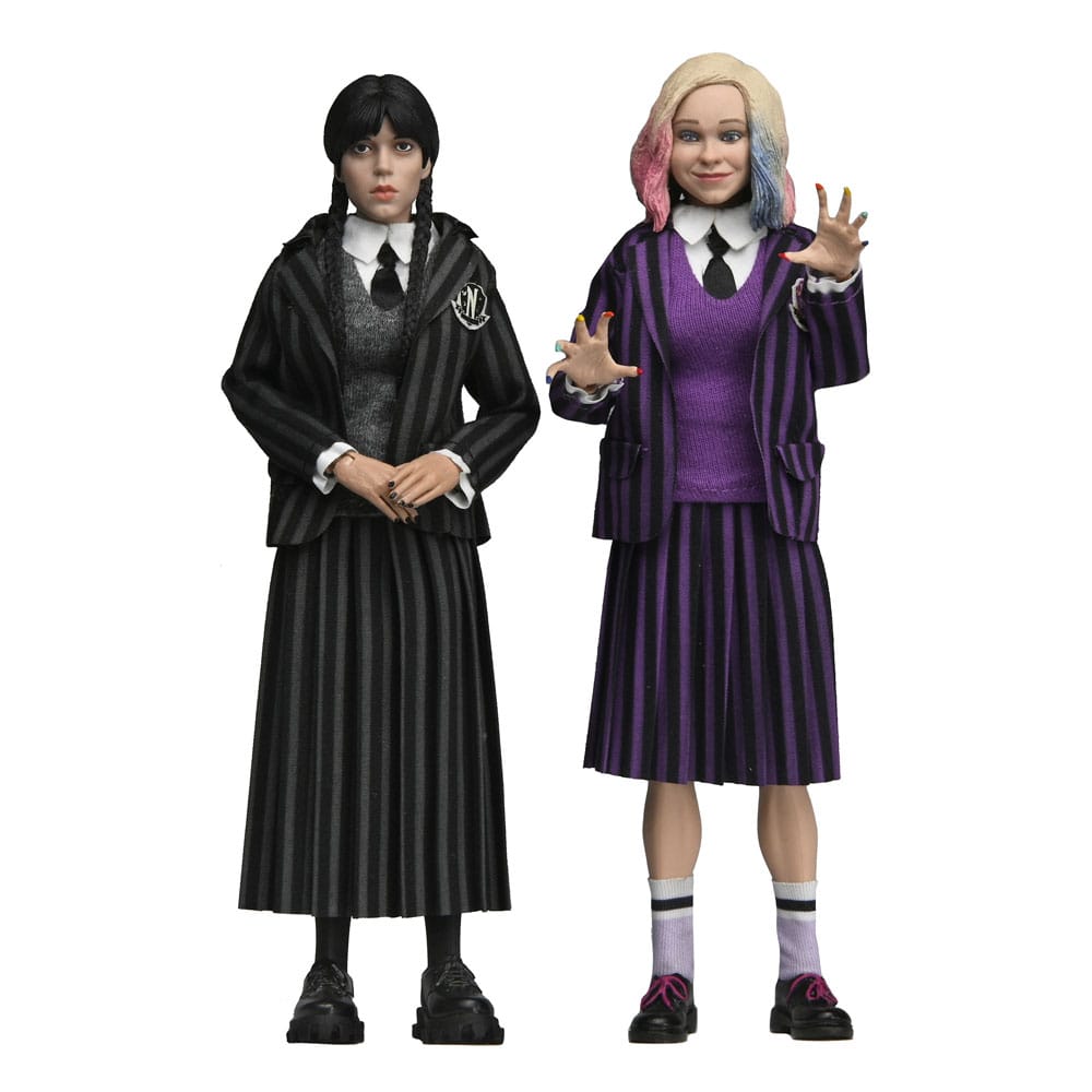 Wednesday Akció Figurák 2 Csomag Wednesday Addams (Nevermore Uniform) and Enid 20 cm
