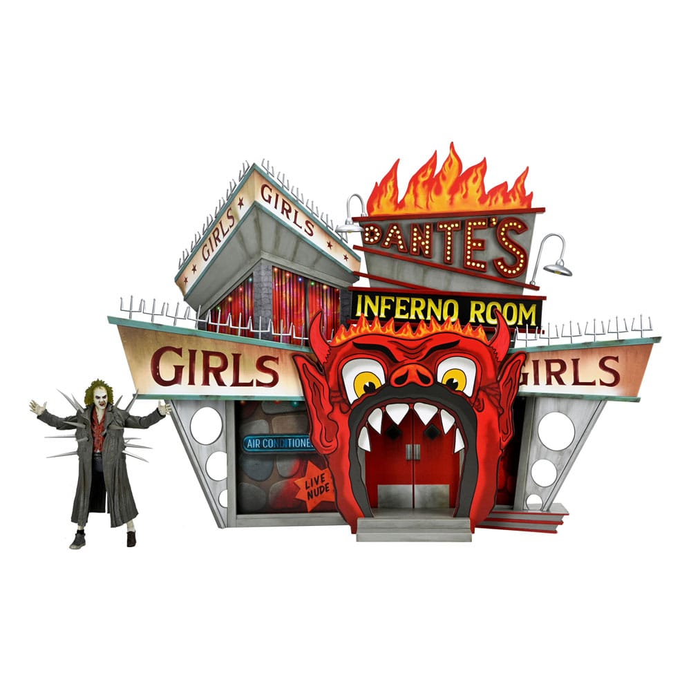 Beetlejuice (1988) Dioráma Trenchcoat  Spikes Inferno Room Deluxe Csomag