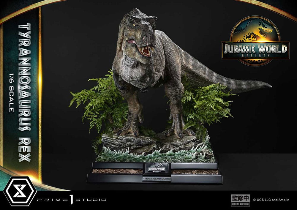 Jurassic World Rebirth Legacy Museum Kollekció Szobor 1/6 Tyrannosaurus Rex 94 cm