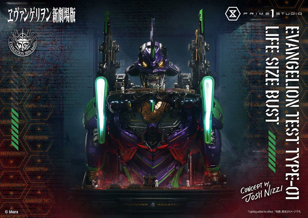 Neon Genesis Evangelion Life Size Mellszobor 1/1 Test Type-01 (Concept by Josh Nizzi) Bonus Ver. 86 cm