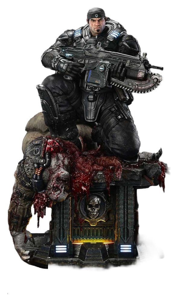 Gears of War: Reloaded Real Elite Masterline Series Szobor 1/3 Marcus Fenix Ultimate Verzió 97 cm