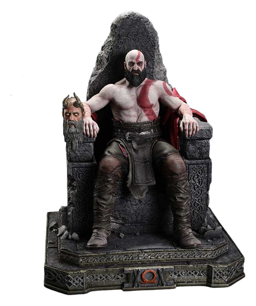 Throne Legacy God of War Series Szobor 1/3 Ragnarok Master Thyself Kratos  67 cm