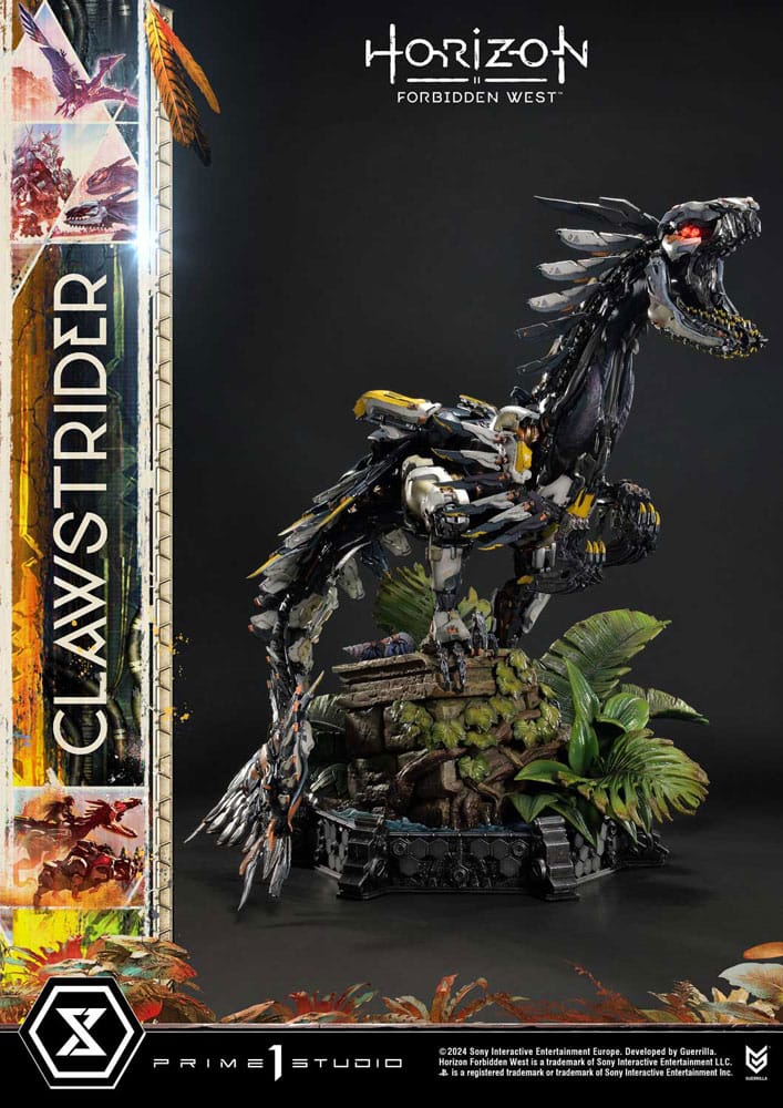 Horizon Forbidden West Ultimate Prémium Masterline Series Szobor 1/4 Clawstrider Bonus Verzió 68 cm