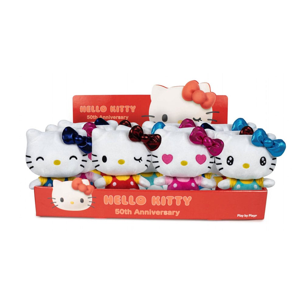 Hello Kitty Plüss Figurák 16 cm 50th Évfordulós Készlet (12)