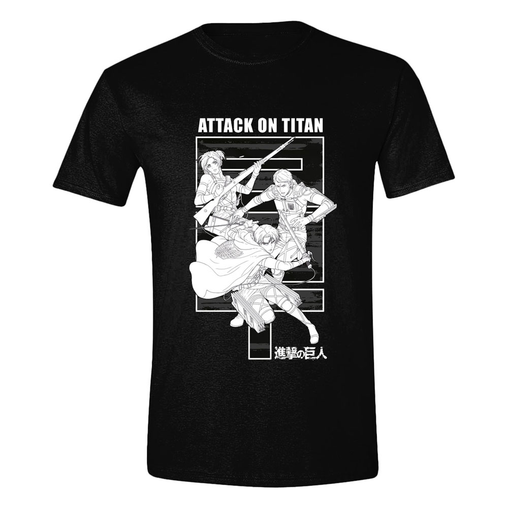 Attack on Titan Póló Monochrome Trio Size M