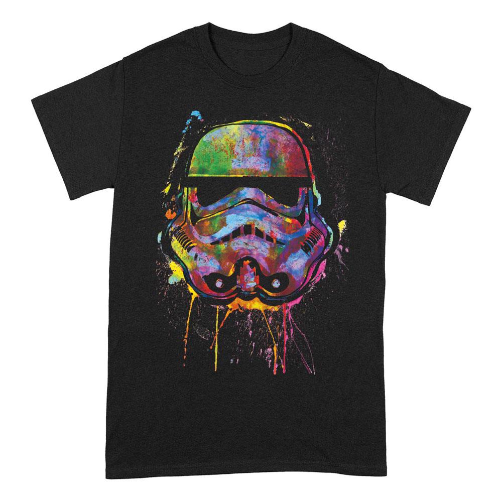 Star Wars Póló Paint Splats Sisak Size S