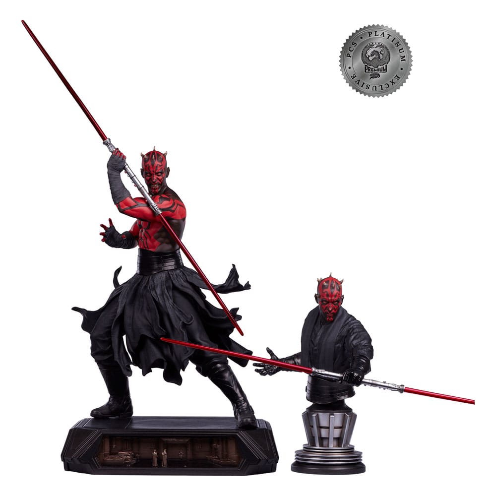 Star Wars Epic Series Szobor 1/3 Darth Maul Platinum Exkluzív 86 cm