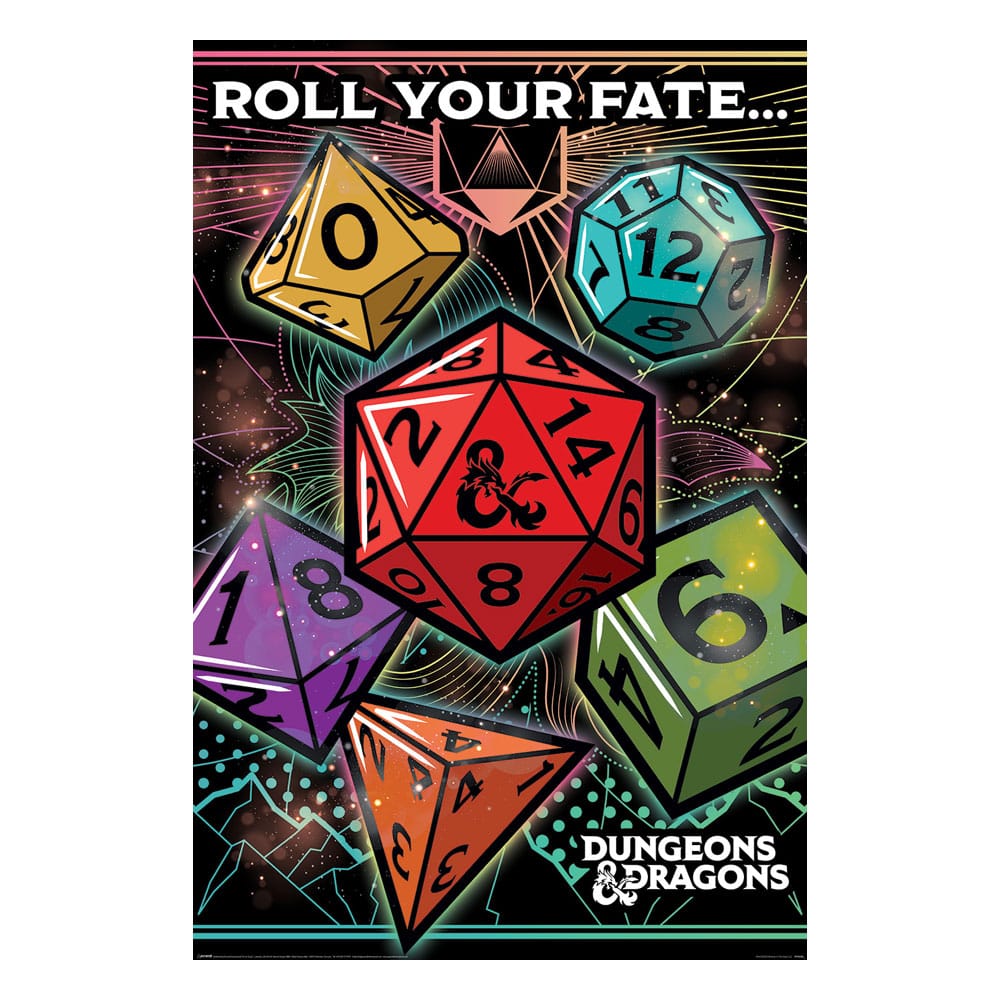 Dungeons & Dragons Poszter Csomag Roll Your Fate 61 x 91 cm (4)