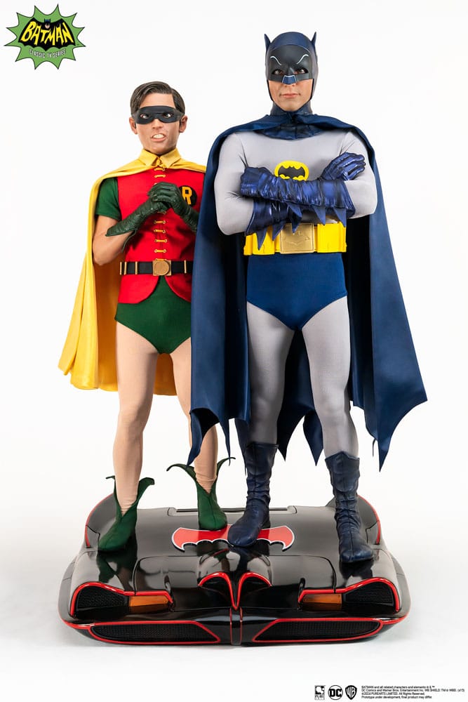 DC Comics Dioráma Szobor 1/4 Batman & Robin 1966 52 cm