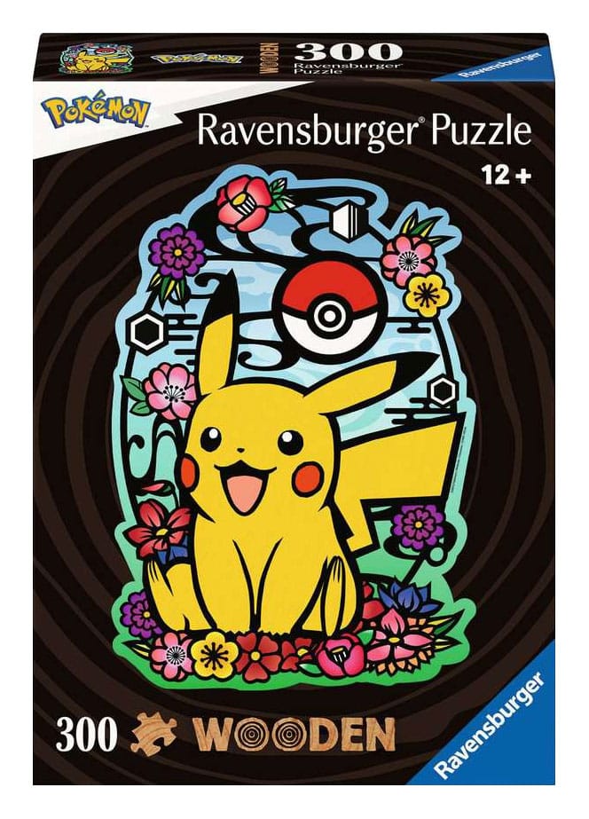 Pokémon WOODEN Kirakós Puzzle Pikachu (300 Darabos)
