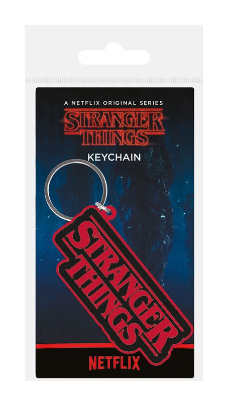 Stranger Things Rubber Kulcstartó Logó 6 cm