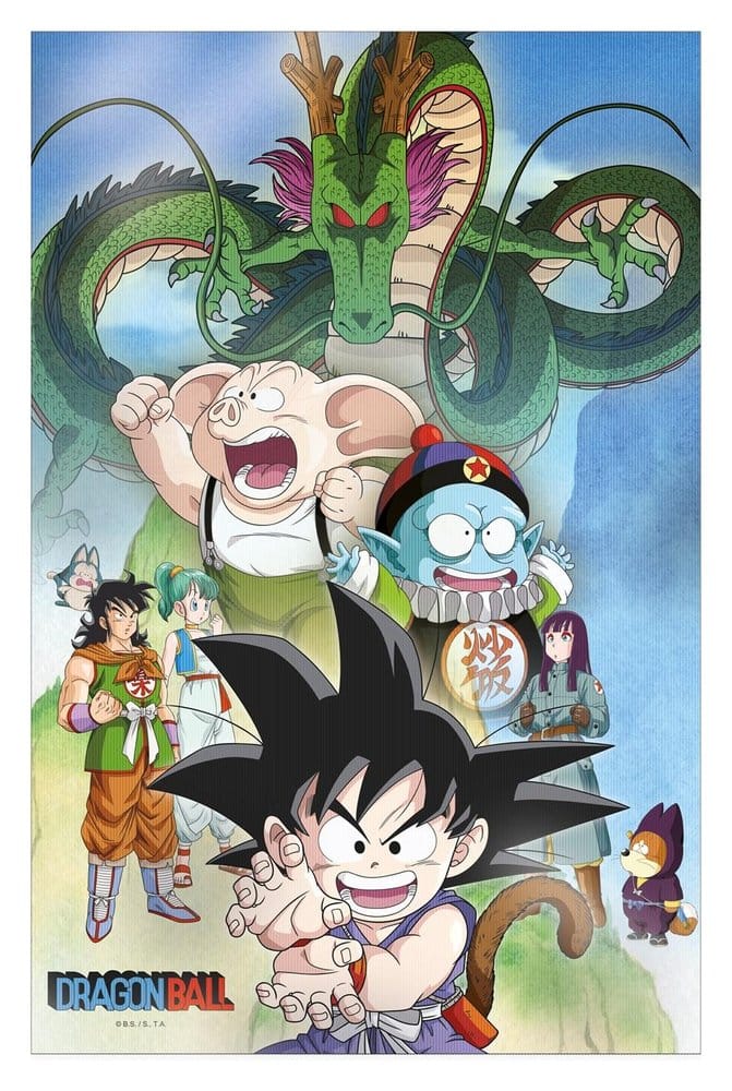 Dragon Ball 3D Poszter Shenron & Heroes 38 x 58 cm
