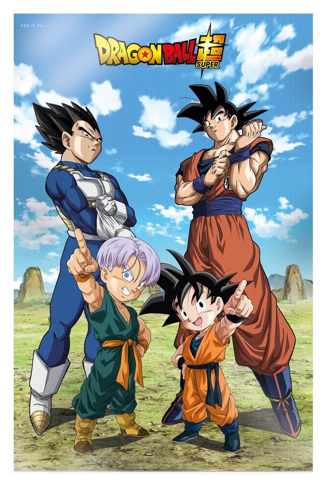 Dragon Ball Super 3D Poszter Battle of Gods Goku Vegeta Family 38 x 58 cm