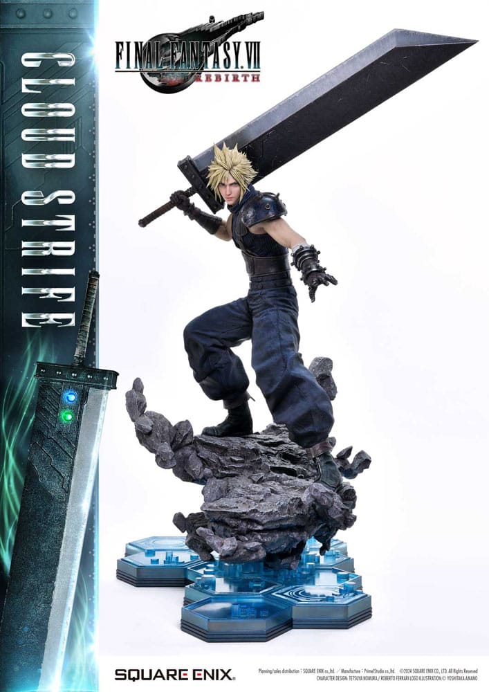 Final Fantasy VII Rebirth Szobor 1/4 Cloud Strife 68 cm