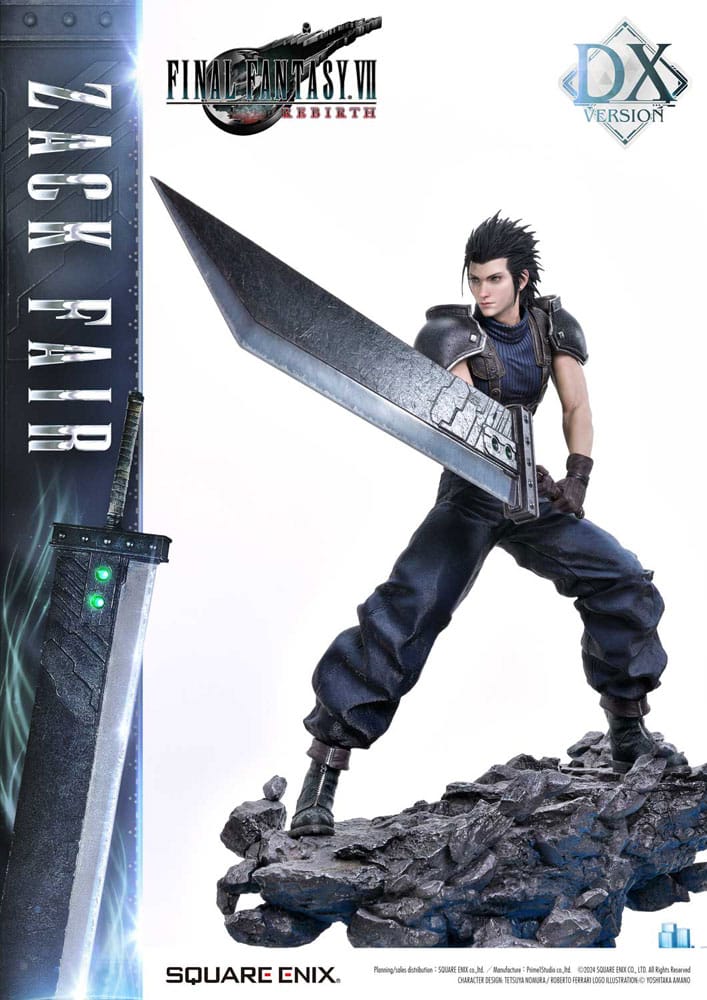 Final Fantasy VII Rebirth Szobor 1/4 Zack Fair Deluxe Ver. 57 cm