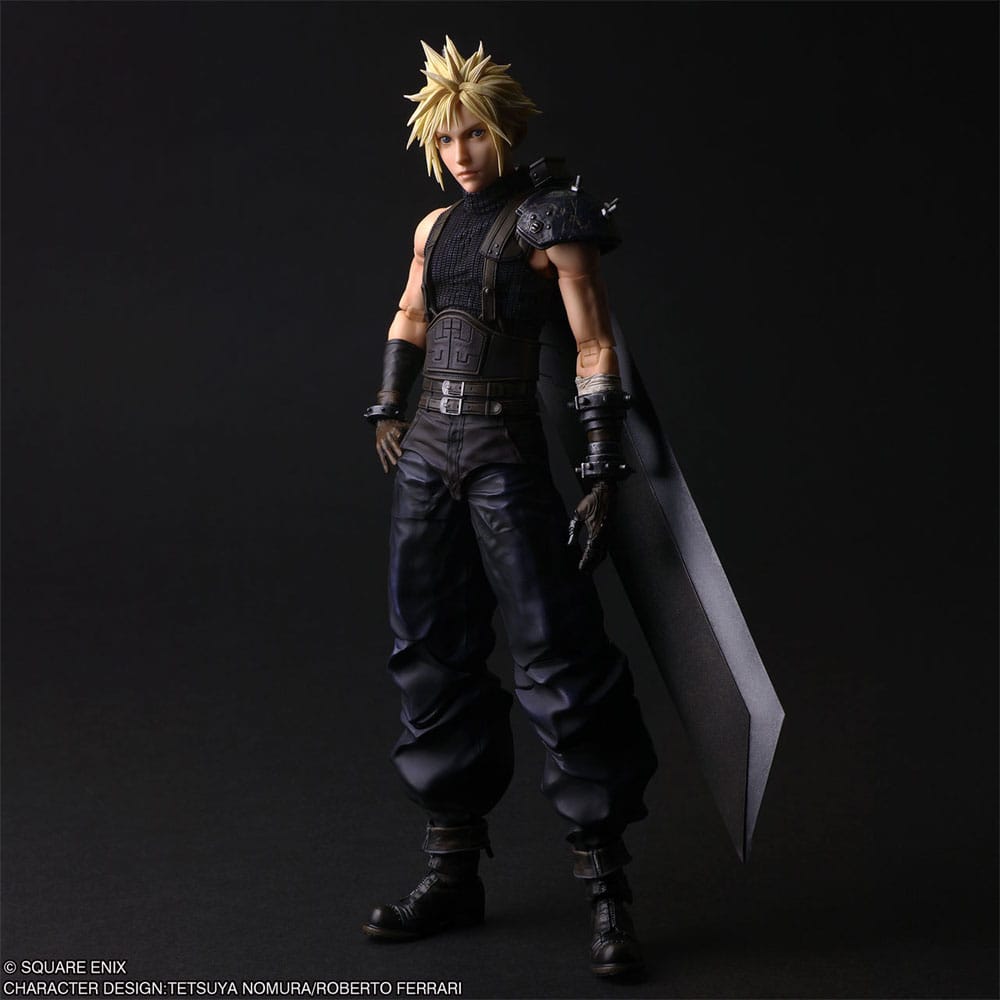 Final Fantasy VII Rebirth Play Arts Shin Akciófigura Cloud Strife 27 cm