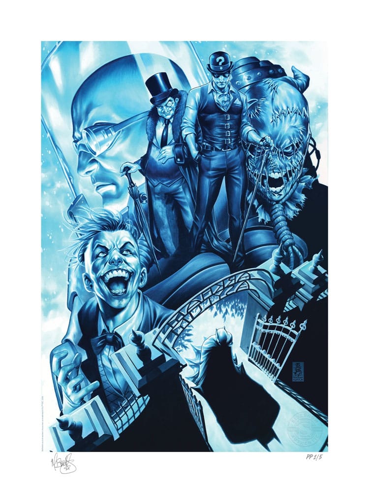 DC Comics Art Print The Gates of Arkham 46 x 61 cm – Keret Nélkül