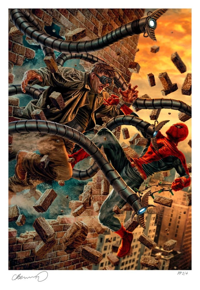 Marvel Art Print The Amazing Spider-Man vs Doc Ock 46 x 61 cm – Keret Nélkül