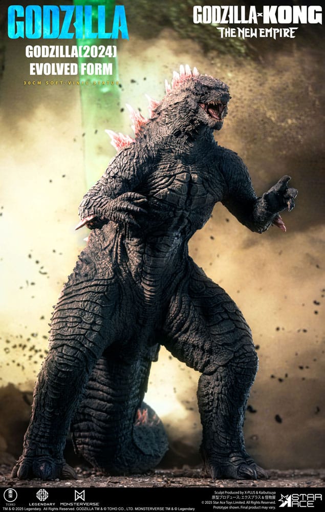 Godzilla vs. Kong: The New Empire Soft Vinyl Szobor Godzilla (2024) Evolved 30 cm