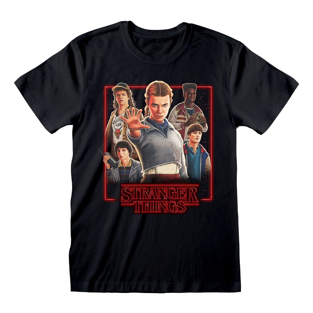 Stranger Things Póló Karakterek in Glowing Doboz Size S