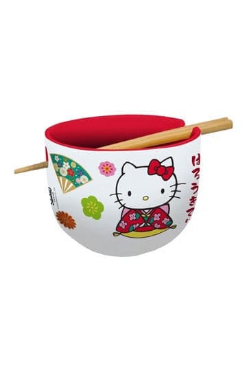 Sanrio Ramen Bowl  Chopsticks Hello Kitty Japan